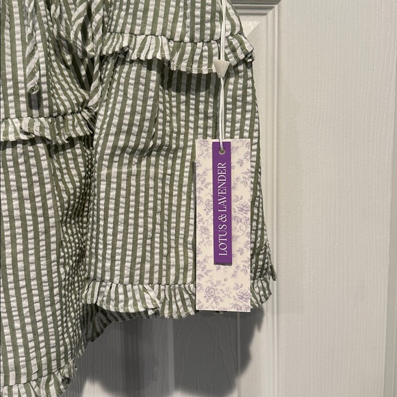 Striped Ruffle Tie-Strap Top - Picture 4 of 4